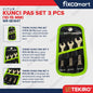 Tekiro Kunci Pas Set 3 Pcs (10-15 mm)