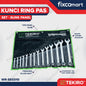 Tekiro Combination Wrench Set / Kunci Ring Pas Set 14 Pcs (8-32 Mm) Sunk Panel