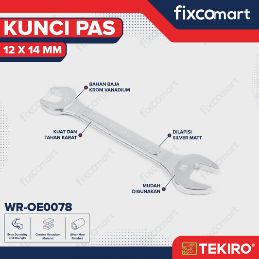 Tekiro Kunci Pas 17 X 19 mm - 12X14 MM