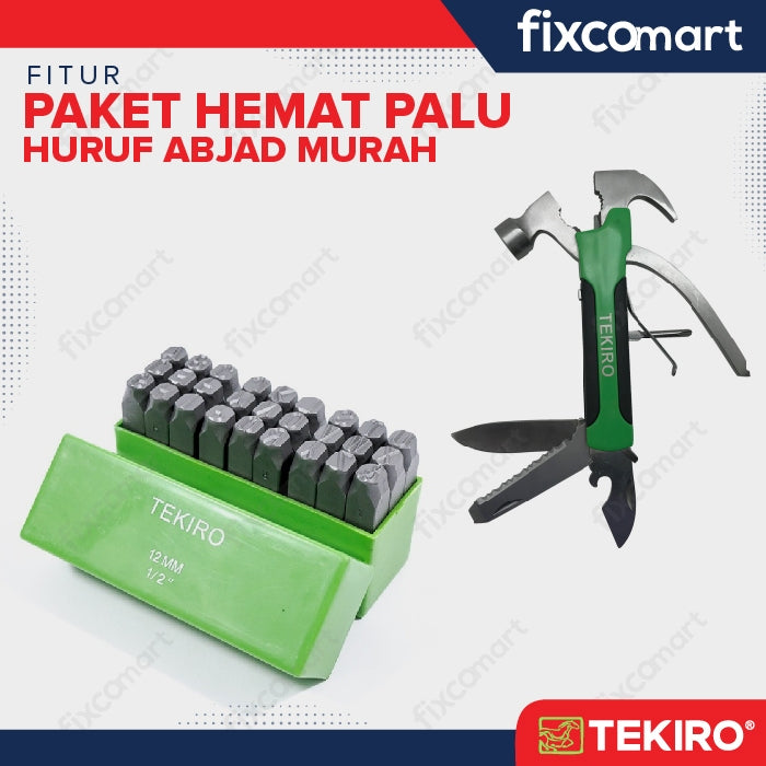 TEKIRO Paket Hemat Palu Huruf Abjad Murah