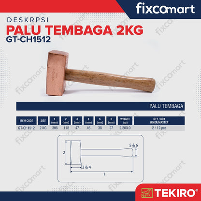 Tekiro Cooper Hammer / Tekiro Palu Tembaga 2000G