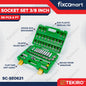 Tekiro Socket Set 3/8 Inch 58 Pcs (6-24 Mm) 6Pt / Tekiro Sock Set 58 Pcs