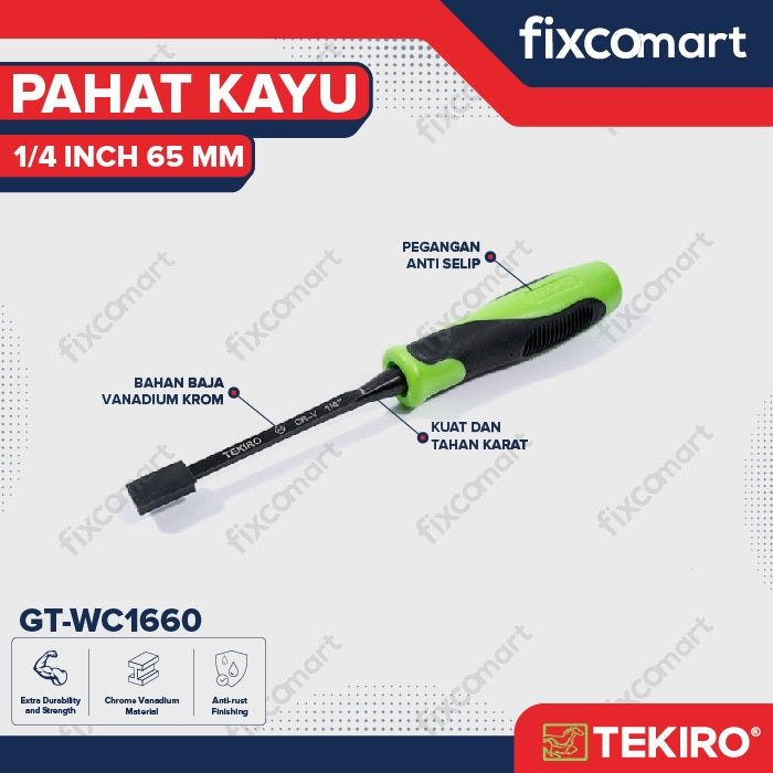 Tekiro Pahat Kayu 1/4 Inch / Tekiro Wood Chisel 6.5 Mm