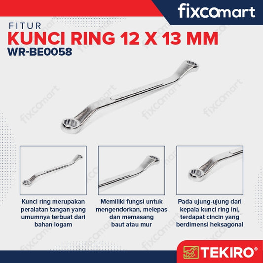 Tekiro Kunci Ring 12x13 mm