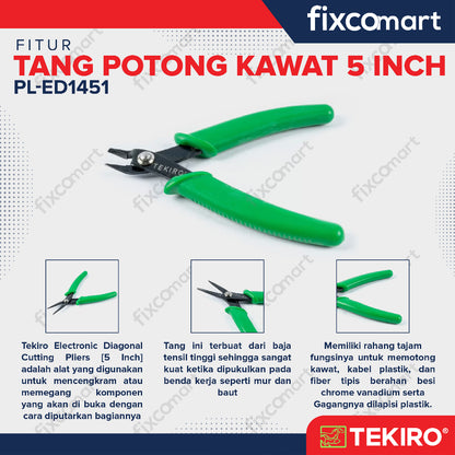 Tekiro Tang Potong Elektronik 5" / Tang Potong Kawat