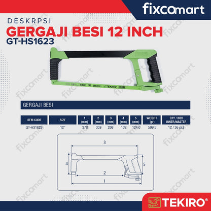 TEKIRO Gergaji Besi 12Inch
