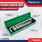 Tekiro Socket Set 1/2 Inch 10 Pcs 6Pt (8-24 Mm) Box Kaleng / Tekiro Kunci Sock Set