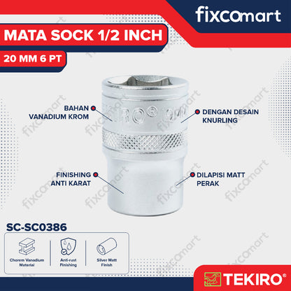 Tekiro Mata Sock 1/2 Inch 20 mm 6PT