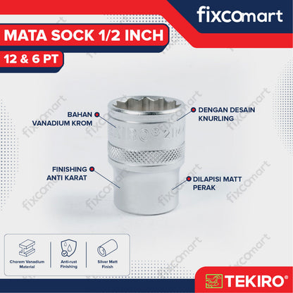 TEKIRO Mata Sock 1/2 Inch DR 6PT & 12 PT