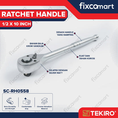 Tekiro Ratchet Handle 1/2 X 10 Inch / Tekiro Gagang Ratchet