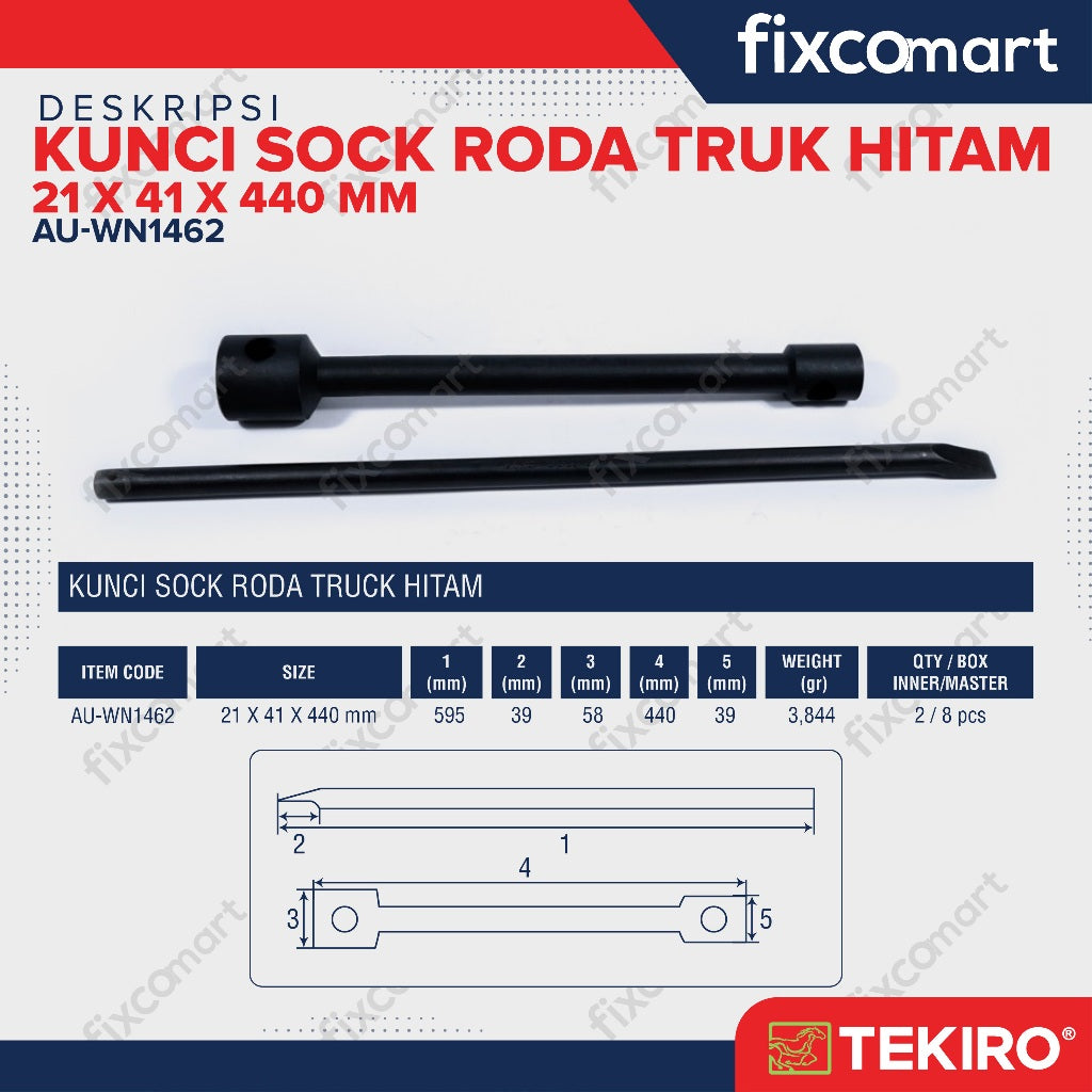 Tekiro Kunci Roda Truk 21X41X440 Mm