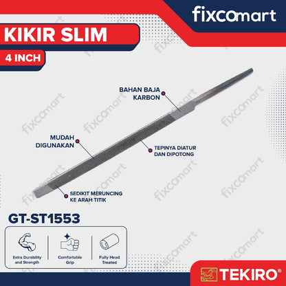 Tekiro Kikir Slim 4" / Tekiro Taper Slim Files 4 Inch