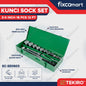 Tekiro Socket Set 3/4 Inch 18 Pcs (19-50 Mm) 12Pt / Tekiro Kunci Sock Set