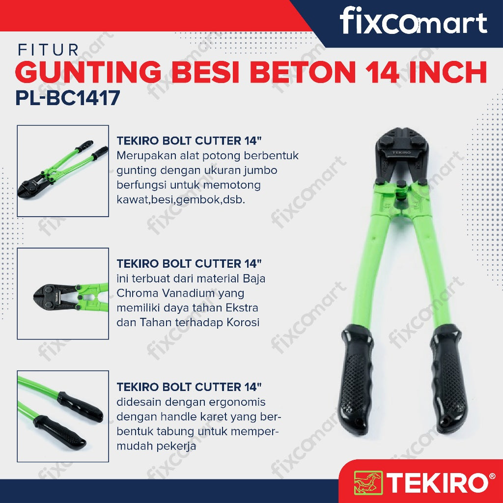 Tekiro Bolt Cutter 14 Inch / Gunting Potong Besi