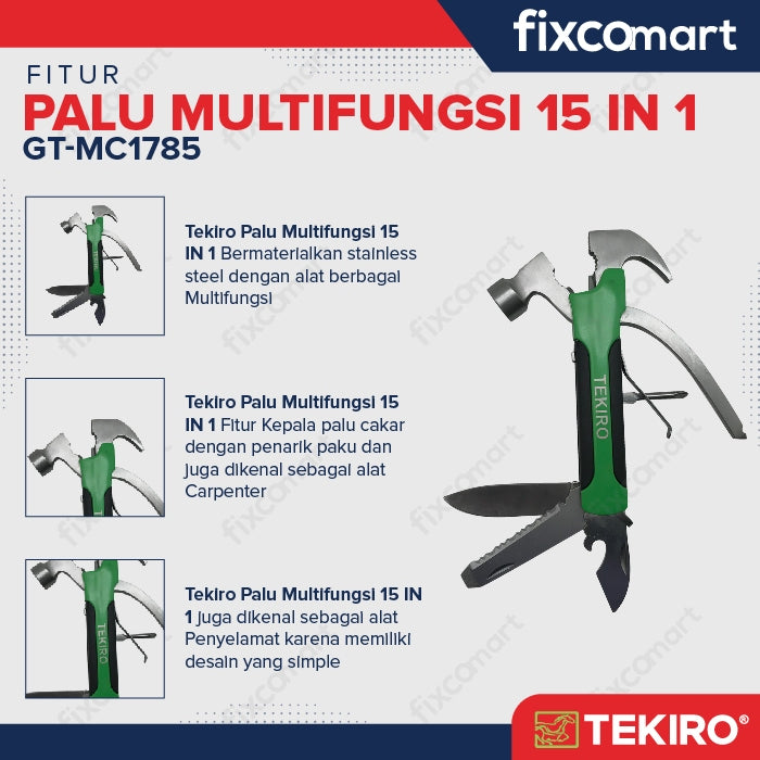 TEKIRO Paket Hemat Palu Huruf Abjad Murah