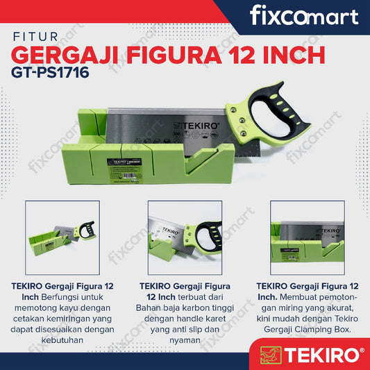 Tekiro Gergaji Figura 12 Inch / Tekiro Back Saw Set