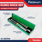 TEKIRO Kunci Socket Set 1/2" inch 6 PT /12 PT 8 ~ 24 mm + Gagang Sock
