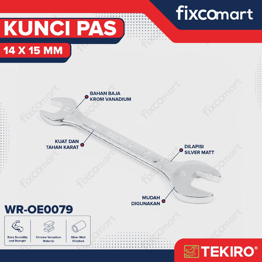 Tekiro Kunci Pas 17 X 19 mm - 14X15 MM