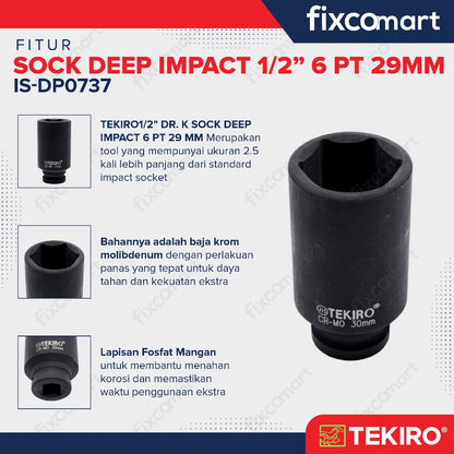 Tekiro Deep Impact / Mata Sock Socket 1/2 inch 6 PT - 29 mm