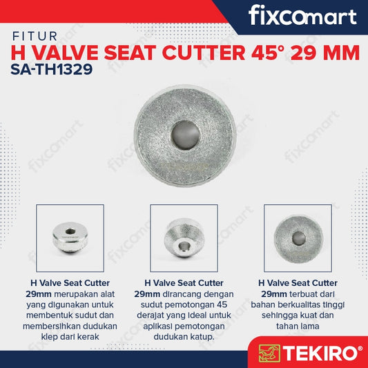 Tekiro H Valve Seat Cutter 45 derajat 29 mm / Kunci Sudut