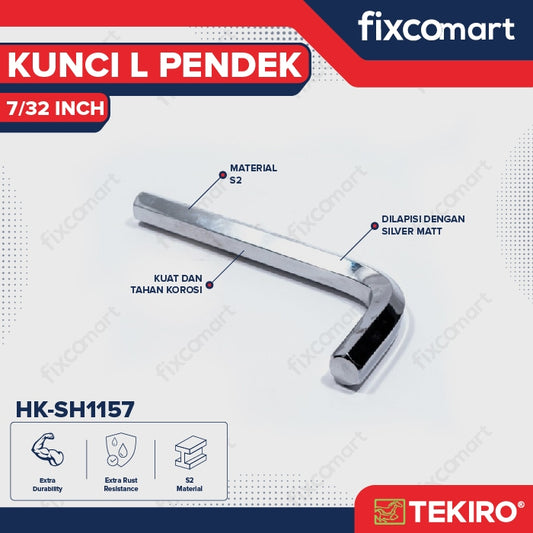 Tekiro Kunci L Pendek 7/32 inch / Hex Key Short