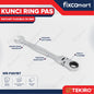 Tekiro Kunci Ring Pas Ratchet Flexibel 19 mm