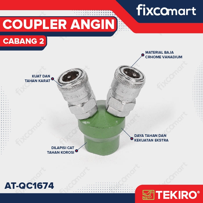 Tekiro Coupler Cabang 2 / Tekiro Quick Coupler 2 Way