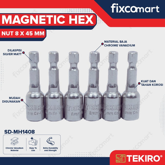 Tekiro Magnetic Hex Nut 10 X 65 mm / Kunci Roofing