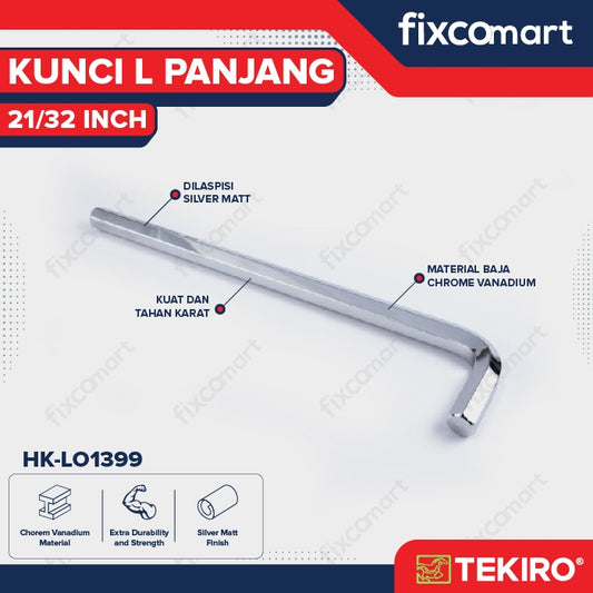 Tekiro Kunci L Panjang 21/32 inch / Hex Key Long