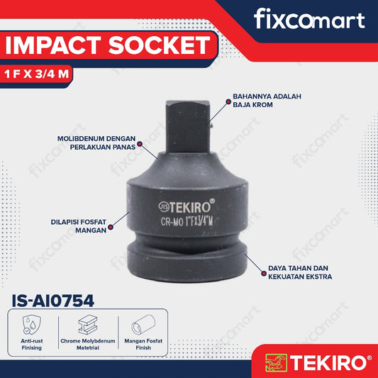 TEKIRO Adaptor Impact 1 F X 3/4 M