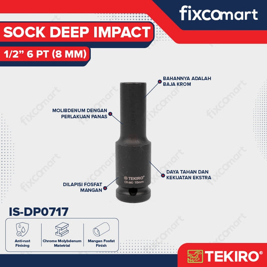 Tekiro Mata Sock Deep Impact 1/2 Inch 8 Mm 6Pt