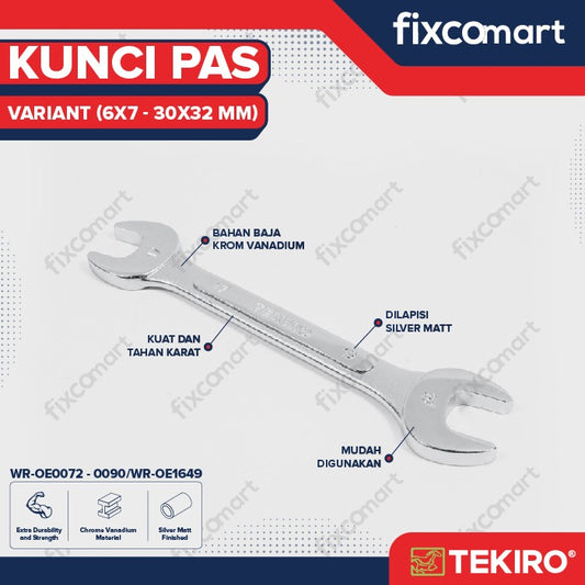 Tekiro Kunci Pas 17 X 19 mm - 8X10 MM