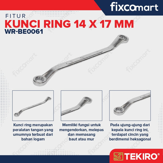 Tekiro Box End Wrench / Tekiro Kunci Ring 14 X 17 MM