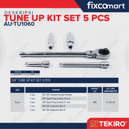 Tekiro Tune Up Kit 5 Pcs / Socket 3/8 Inch