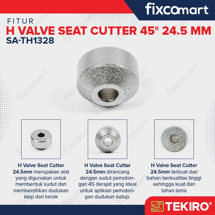 Tekiro H Valve Seat Cutter 45 derajat 24.5 mm