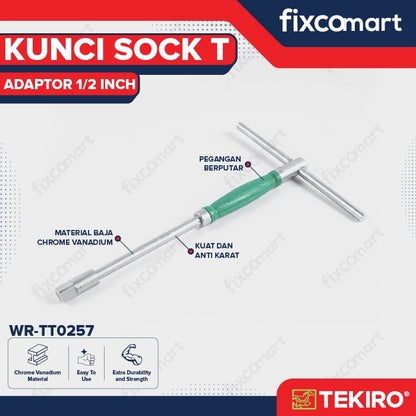 Tekiro Kunci Sock T Adaptor 1/2 Inch
