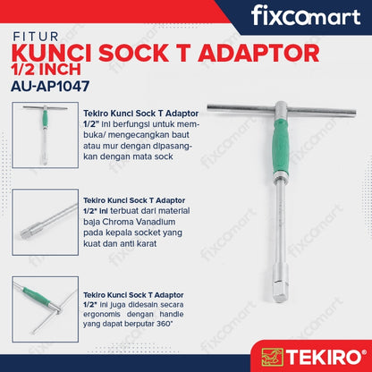 Tekiro Kunci Sock T Adaptor 1/2 Inch