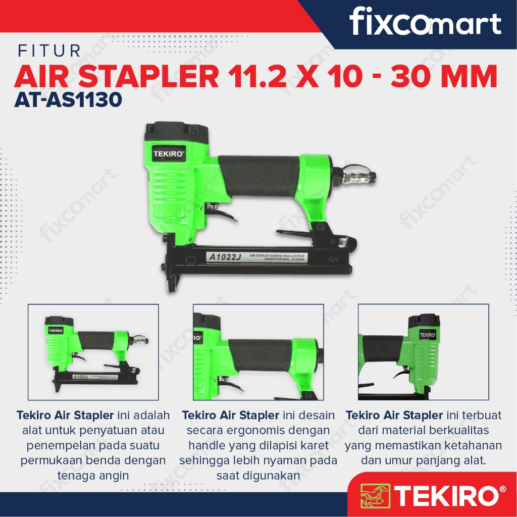 Tekiro Air Stapler 11.2 X 10-30 Mm / Alat Staples Angin / Paku U