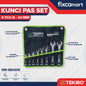 Tekiro Kunci Pas Set 8 Pcs (6-24 Mm) / Tekiro Open End Wrench