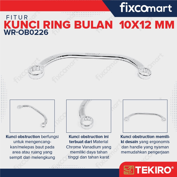 Tekiro Kunci Ring Bulan 10X12 mm