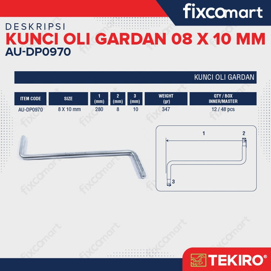 Tekiro Kunci Oli Gardan 8 X 10 Mm
