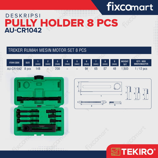 Tekiro Treker Rumah Mesin Motor 8 Pcs / Tekiro Pulley Holder