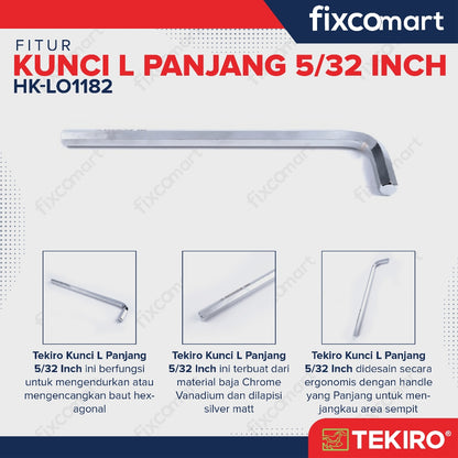 Tekiro Kunci L Panjang 5/32 inch / Hex Key Long