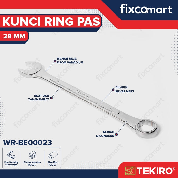 Tekiro Combination Wrench / Kunci Ring Pas 28 Mm