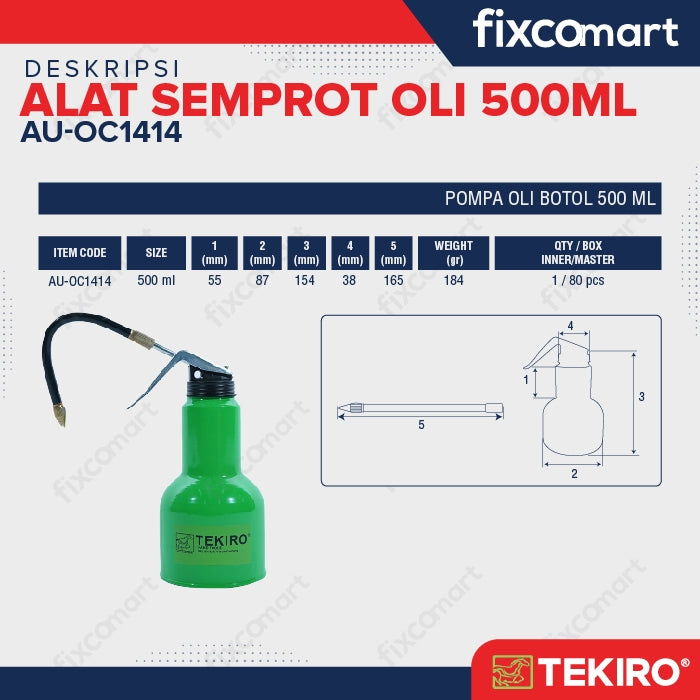 Tekiro Oil Can / Pompa Oli Botol 500 Ml