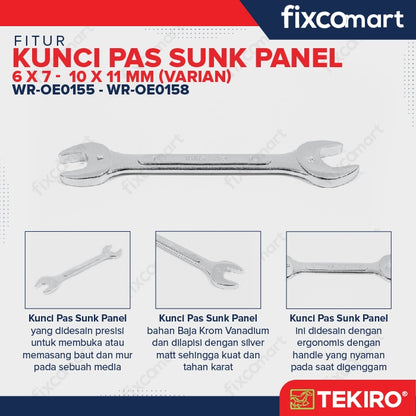 Tekiro Kunci Pas Sunk Panel 21X23 mm / Open End Wrench