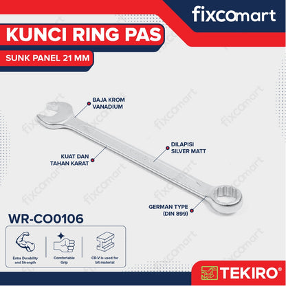 Tekiro Kunci Ring Pas 21 mm Sunk Panel