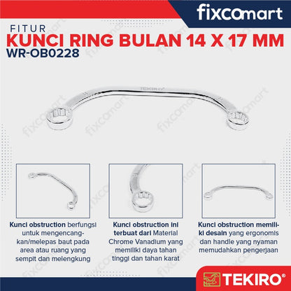 Tekiro Kunci Ring Bulan 14X17 mm