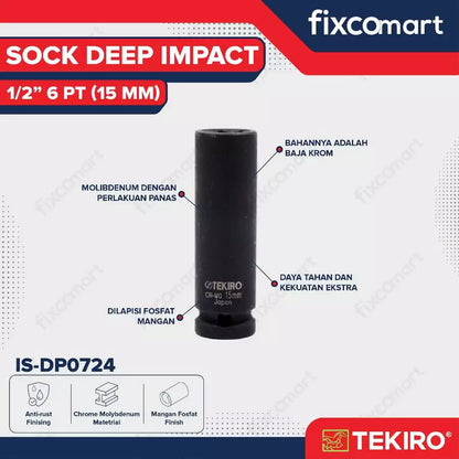 Tekiro Mata Sock Deep Impact 1/2 Inch 15 Mm 6Pt