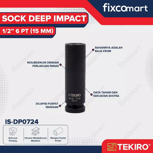 Tekiro Mata Sock Deep Impact 1/2 Inch 15 Mm 6Pt